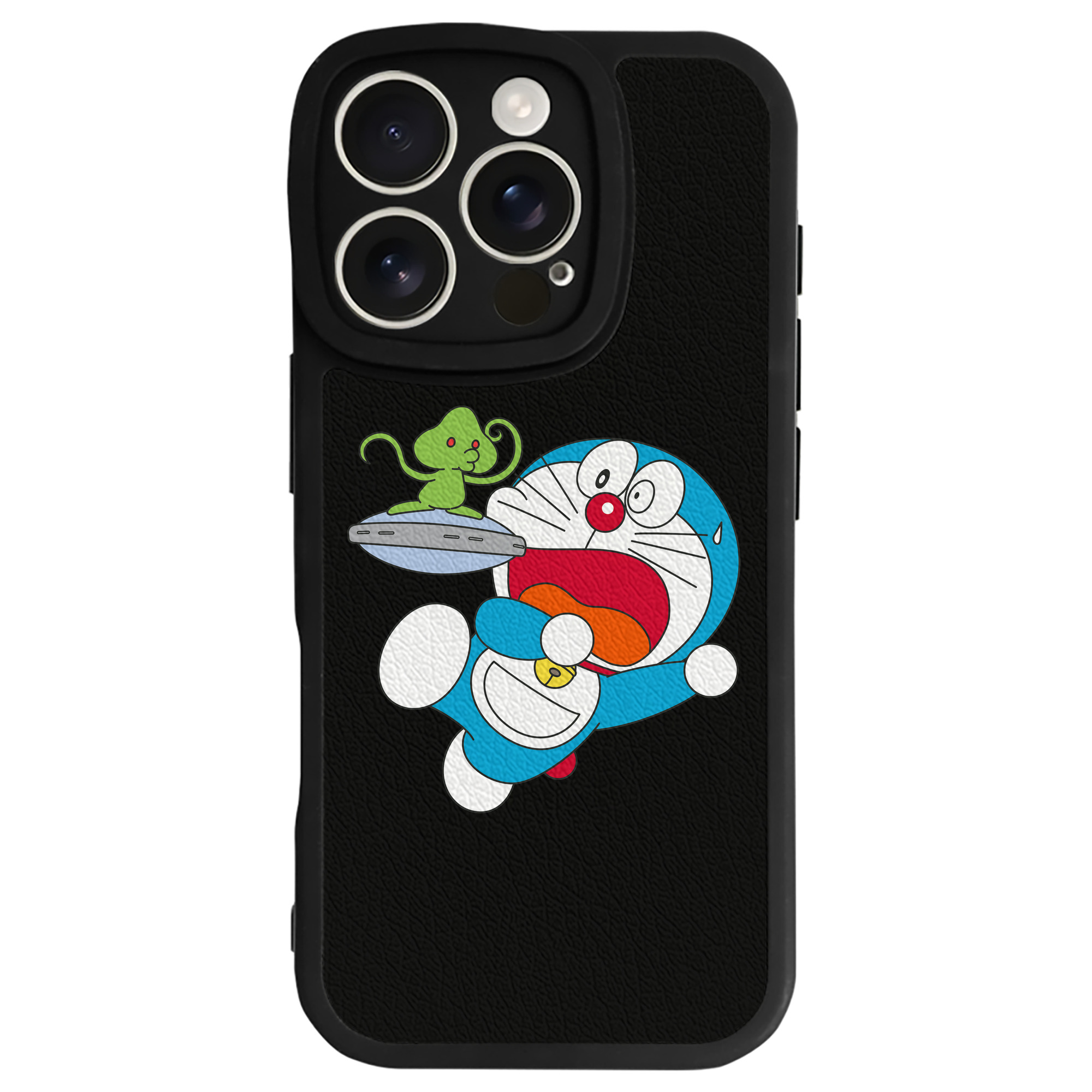 （画像用） ドラえもん Doraemon 【iPhone 16シリーズ対応】シリコンスマホケース（レザー調） 材質：シリコン